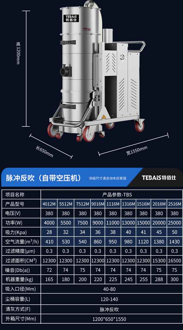 TBS-7512M 脉冲式吸尘器